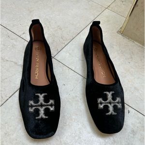 Velvet finish Swarovski crystal logo